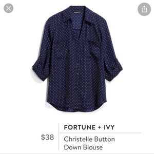 Stitch Fix Fortune + Ivy Polka Dot Blouse